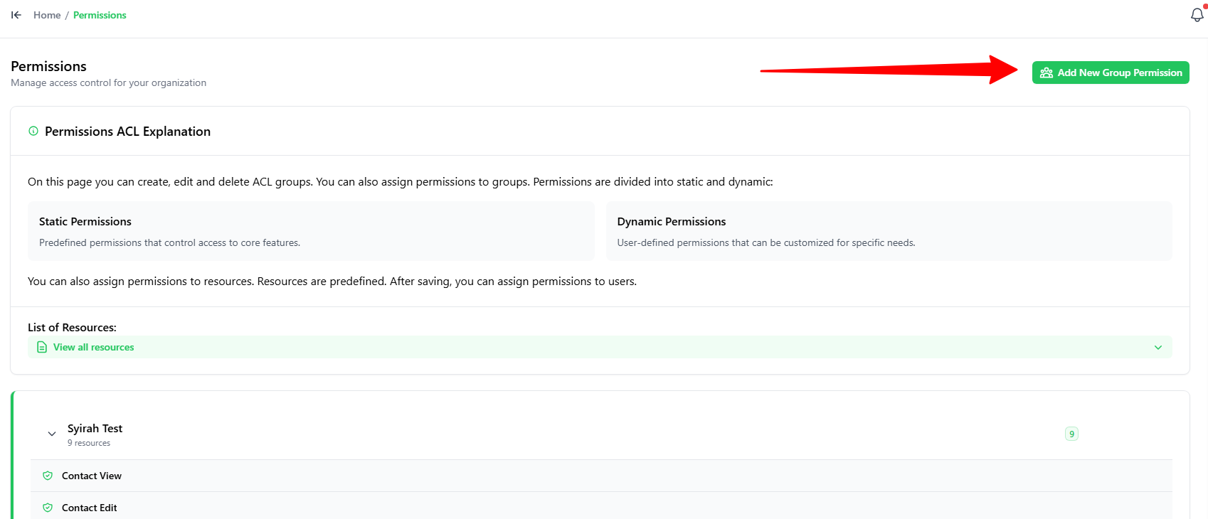 Permissions screenshot 1