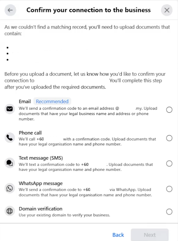 Verify Meta Business screenshot 11