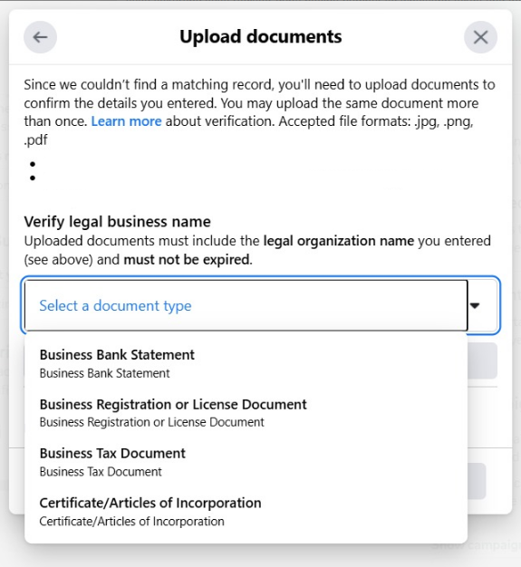 Verify Meta Business screenshot 13