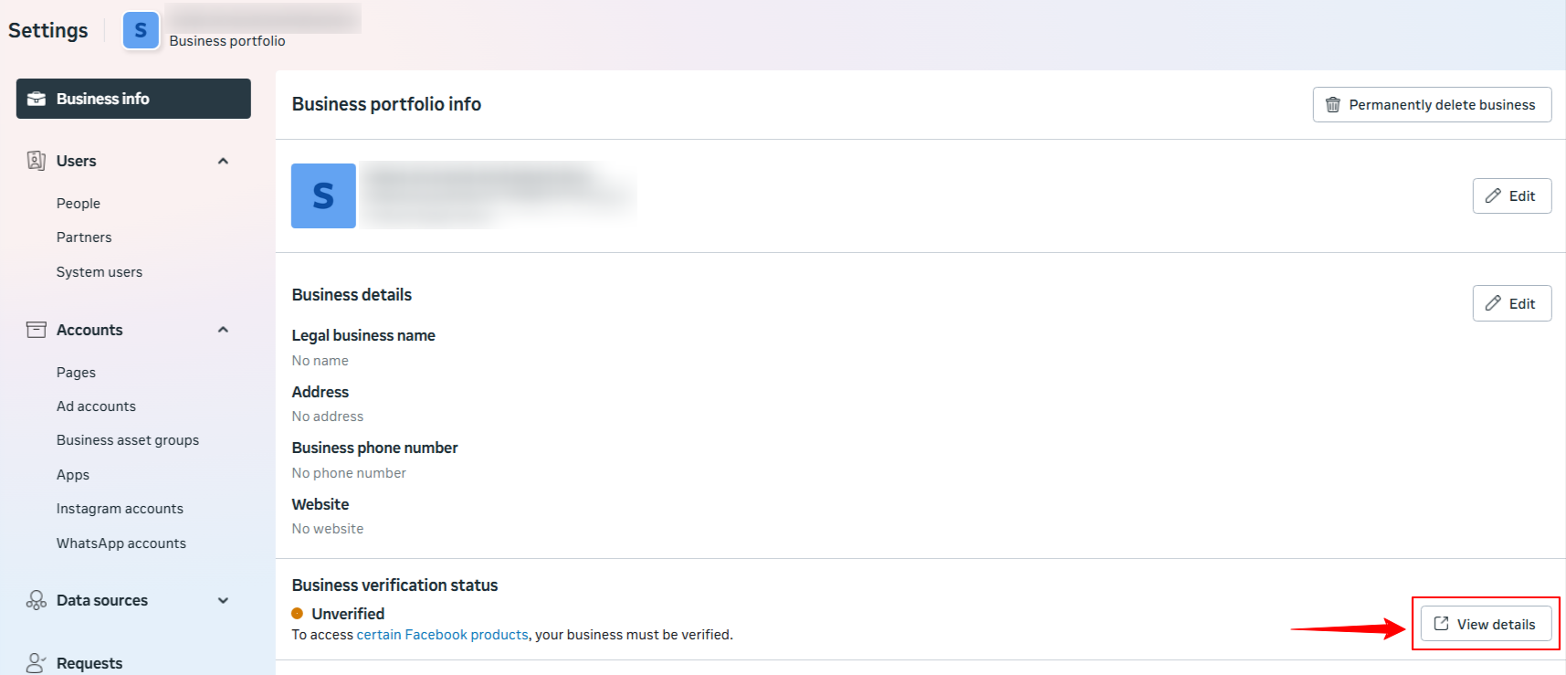 Verify Meta Business screenshot 2