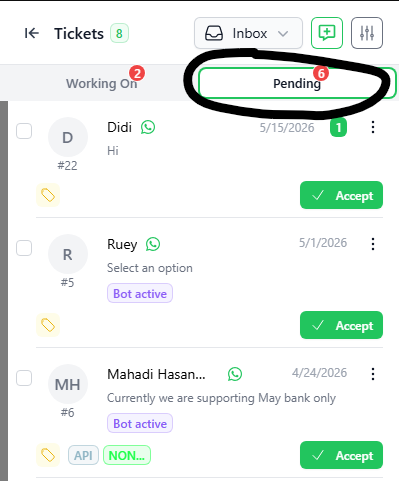 Tickets screenshot 2