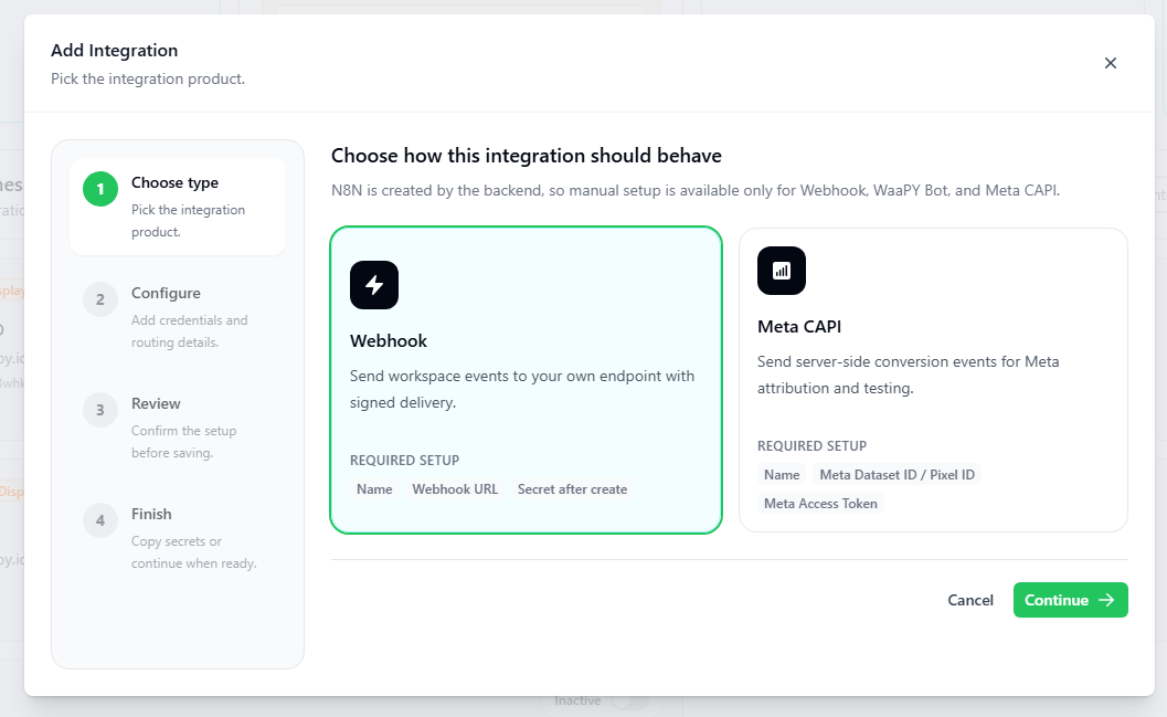 Integrations screenshot 3