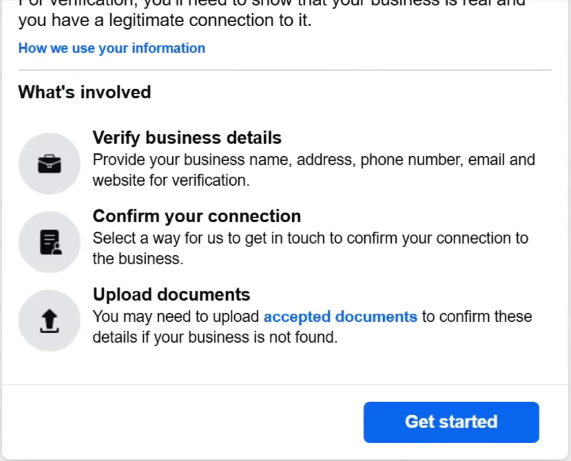 Verify Meta Business screenshot 4