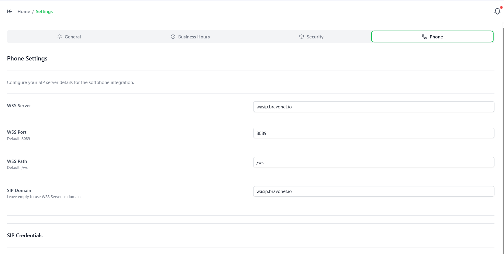 Settings screenshot 6